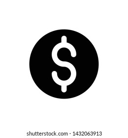 Dollar Sign Icon Vector Design Interface Collection Using For Book, Application, Presentation Or Website