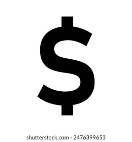 signo de dólar, Vector gráfico