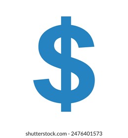 dollar sign icon, vector graphics