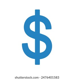 dollar sign icon, vector graphics