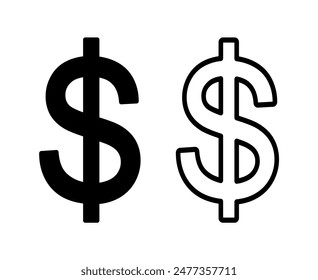 Dollarzeichen-Symbol, Vektorgrafik-Grafiken
