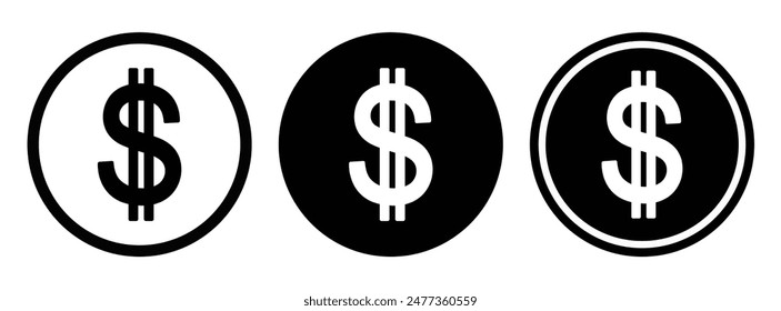 Dollarzeichen-Symbol, Vektorgrafik-Grafiken
