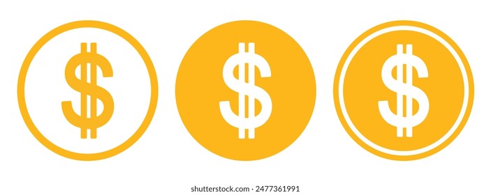 Dollarzeichen-Symbol, Vektorgrafik-Grafiken