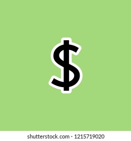 dollar sign icon. vector illustration