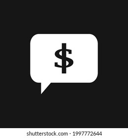 Dollar Sign icon. Vector illustration for graphic design, Web, UI, app.
