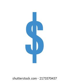 signo de dólar aislado en blanco