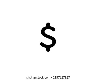 Dollar Sign Isolated Vector Illustration Icon. US Dollar Sign Emoji Illustration Icon