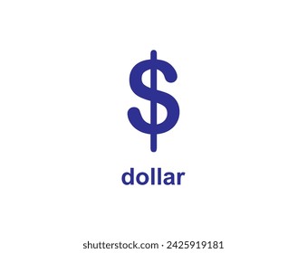 The dollar sign, also known as peso sign, is a currency symbol consisting of a capital S crossed with one vertical strokes $ .Flat dollar icon.Cash money page symbol for your website Design of cashing