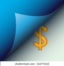 Dollar sign label,vector illustrator