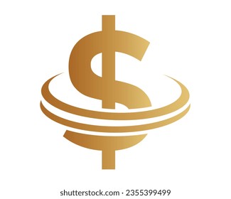 dollar sign letter logo design elements symbols