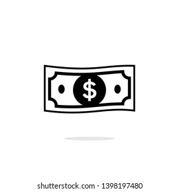 Dollar Sign Line Vector, Money Dollar Line Icon, Dollar Bill Symbol Vector