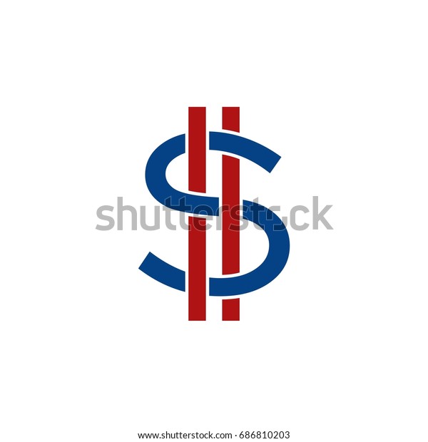 Dollar Sign Logo Template Illustration Design Stock Vector (Royalty