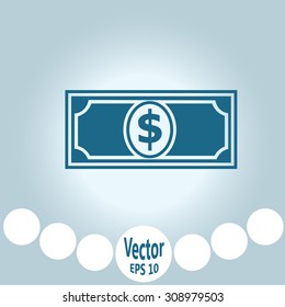 Dollar sign money bank cash isolated