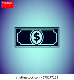 Dollar sign money bank cash isolated