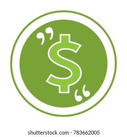Dollar sign money icon