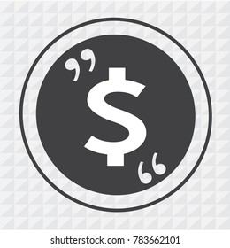 Dollar sign money icon