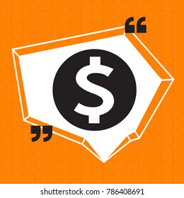 Dollar sign money icon