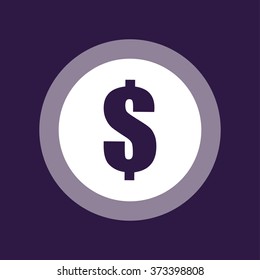 Dollar sign . Money symbol . Vector illustration