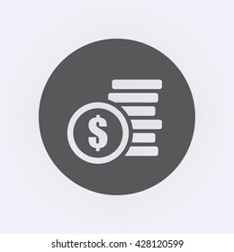 Dollar sign . Money symbol . Vector illustration