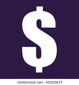 Dollar sign . Money symbol . Vector illustration