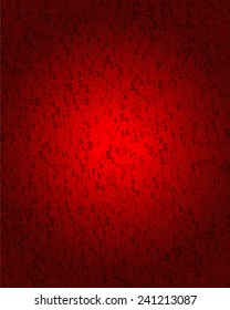 Dollar sign ($) on red gradient background in vector
