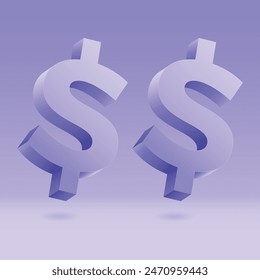 dollar sign on white background