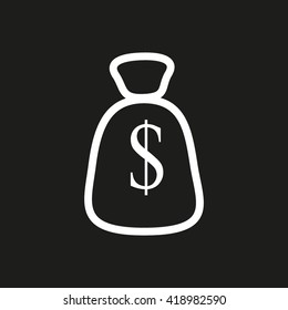 with dollar sign sack