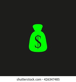 with dollar sign sack