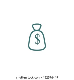 with dollar sign sack