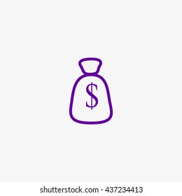 with dollar sign sack