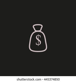 with dollar sign sack
