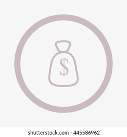 with dollar sign sack