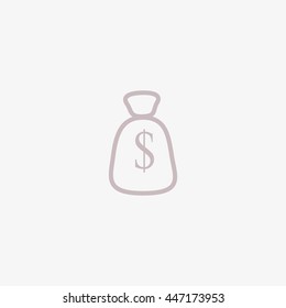 with dollar sign sack