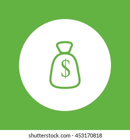 with dollar sign sack