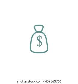 with dollar sign sack