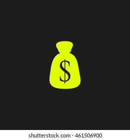 with dollar sign sack