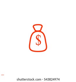 with dollar sign sack