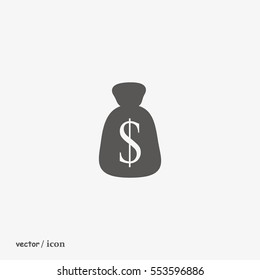 with dollar sign sack