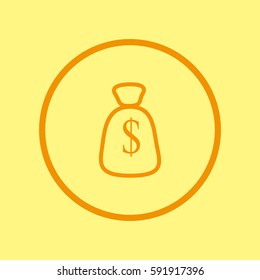 with dollar sign sack