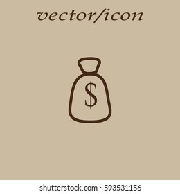 with dollar sign sack
