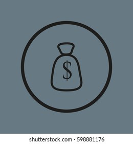 with dollar sign sack