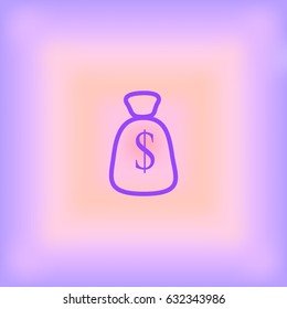 with dollar sign sack