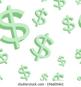 Dollar Sign Seamless Tile Background Pattern Texture