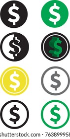 Dollar sign set