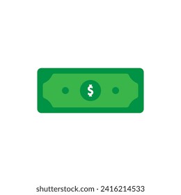 icono de signo de dólar simple en fondo en blanco. Ilustración vectorial.