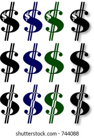 dollar sign variations