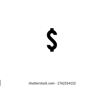 Dollar Sign Vector Flat Icon. Isolated Dollar Sign Emoji Illustration Symbol