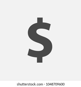 dollar sign vector icon