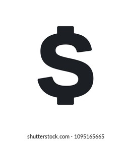 dollar sign vector icon