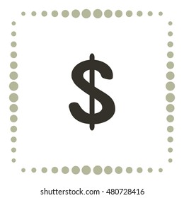 Dollar sign, vector icon